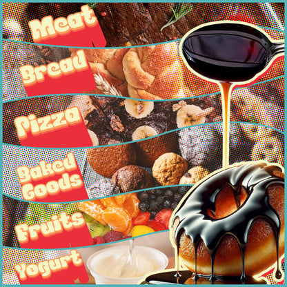 Organic blackstrap molasses being poured over oatmeal, pancakes, and coffee – Better Than Honey molasses for cooking and baking.